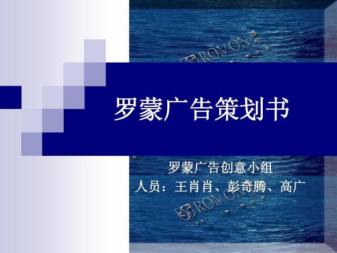 最好的广告策划书 罗蒙广告策划书 罗蒙广告创意小组 人员:王肖肖,彭